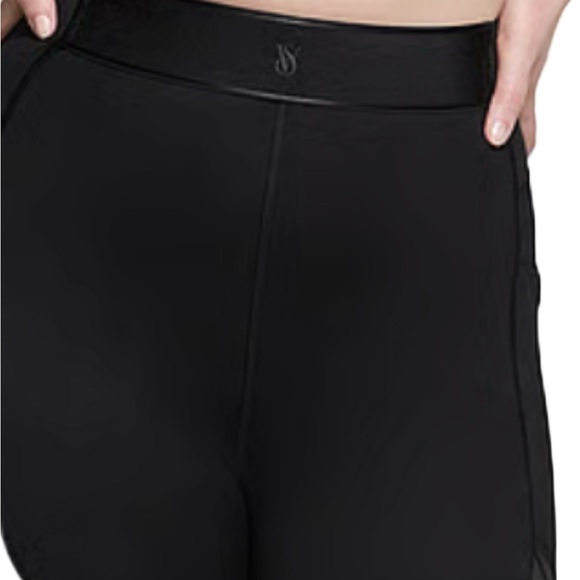 Victoria’s Secret VSX Mesh Panel High-Rise Leggings XL Black - Picture 3 of 5